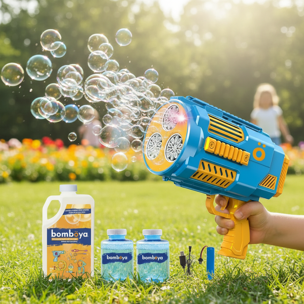 Bazooka Automática de Burbujas Bomböya