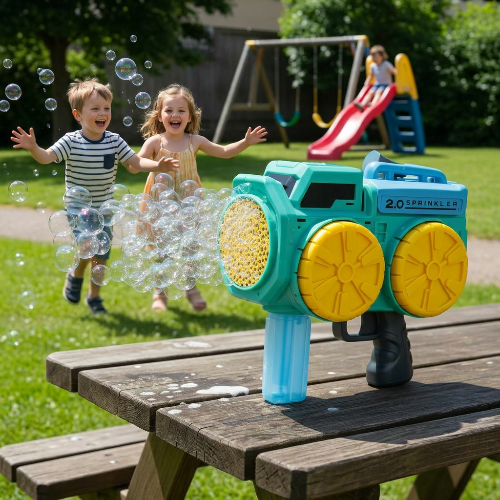 Maquina Pistola De Burbujas Automatica Para Niños